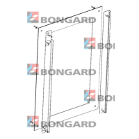 Стекло (AF156220031) переднее в сборе 702x982x56 для Печи Bongard 8.64